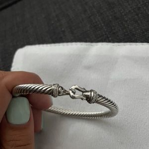 David Yurman Cable Bucket Bracelet with diamonds